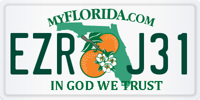 FL license plate EZRJ31