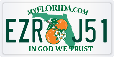 FL license plate EZRJ51