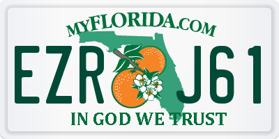 FL license plate EZRJ61