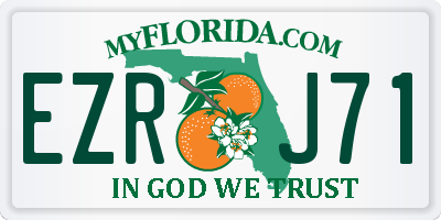 FL license plate EZRJ71