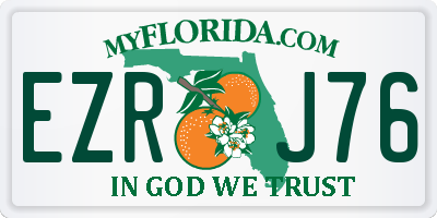 FL license plate EZRJ76