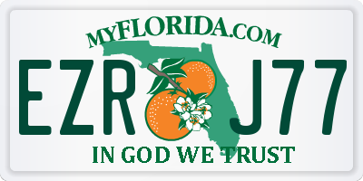 FL license plate EZRJ77