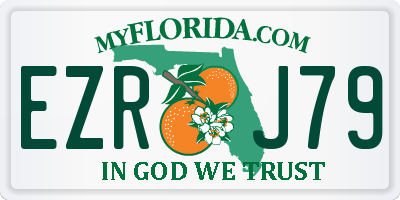 FL license plate EZRJ79