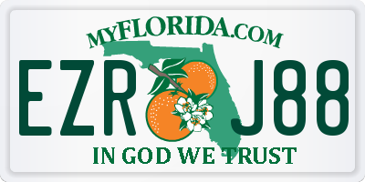 FL license plate EZRJ88