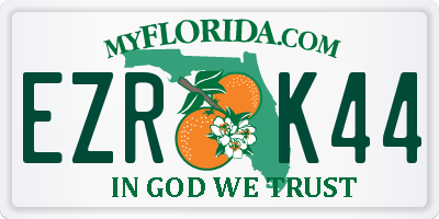 FL license plate EZRK44