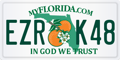 FL license plate EZRK48