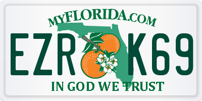 FL license plate EZRK69