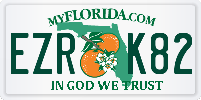 FL license plate EZRK82