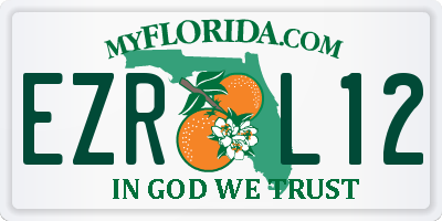 FL license plate EZRL12