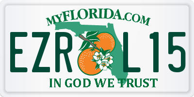 FL license plate EZRL15