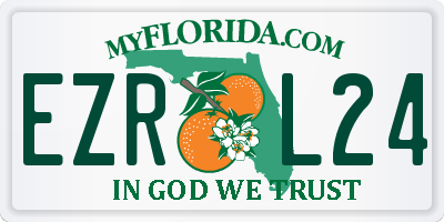 FL license plate EZRL24