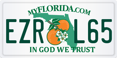 FL license plate EZRL65