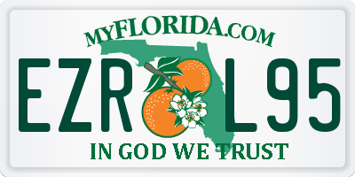 FL license plate EZRL95