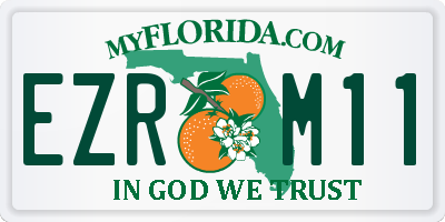 FL license plate EZRM11