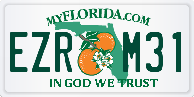 FL license plate EZRM31