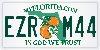 FL license plate EZRM44