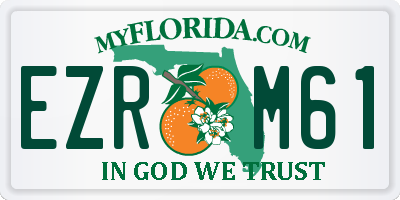 FL license plate EZRM61