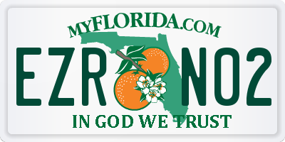 FL license plate EZRN02