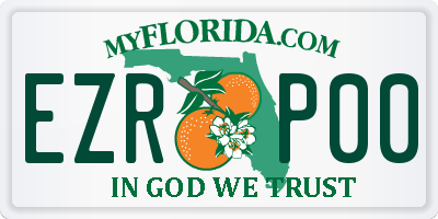 FL license plate EZRP00