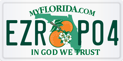 FL license plate EZRP04