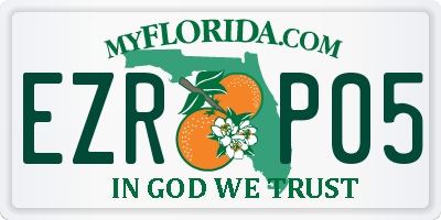 FL license plate EZRP05