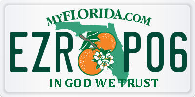 FL license plate EZRP06