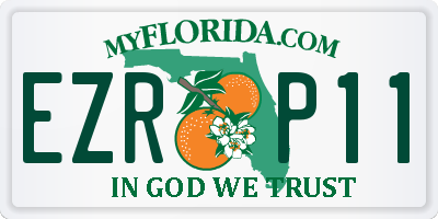 FL license plate EZRP11