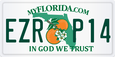 FL license plate EZRP14