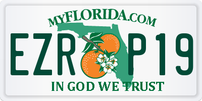 FL license plate EZRP19