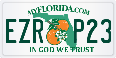 FL license plate EZRP23