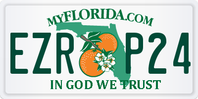 FL license plate EZRP24