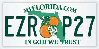 FL license plate EZRP27