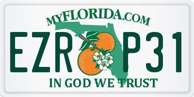 FL license plate EZRP31