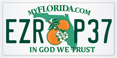 FL license plate EZRP37