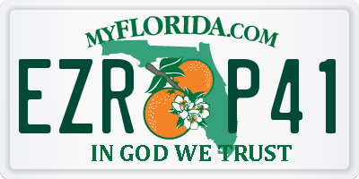 FL license plate EZRP41