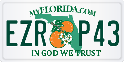 FL license plate EZRP43