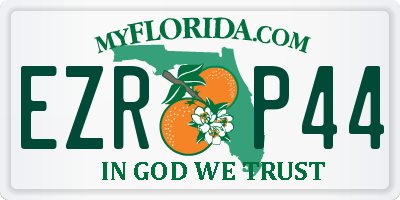 FL license plate EZRP44