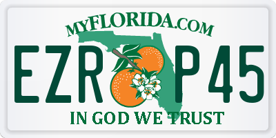 FL license plate EZRP45