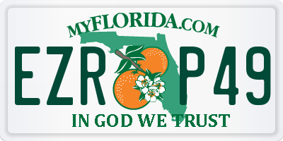 FL license plate EZRP49