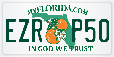 FL license plate EZRP50