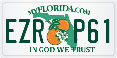 FL license plate EZRP61