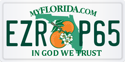 FL license plate EZRP65