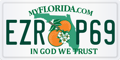 FL license plate EZRP69