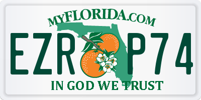 FL license plate EZRP74