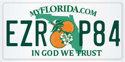 FL license plate EZRP84