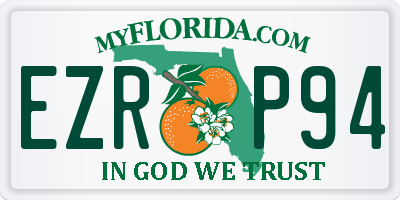 FL license plate EZRP94