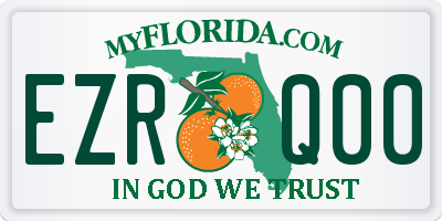 FL license plate EZRQ00