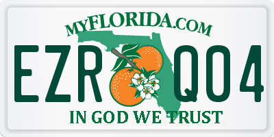 FL license plate EZRQ04