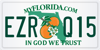 FL license plate EZRQ15