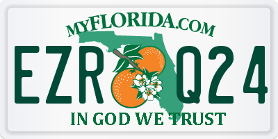 FL license plate EZRQ24